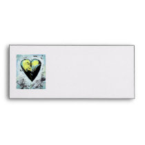 Heart art messy expressive scarred modern painting envelopes