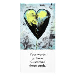 Heart art messy expressive scarred modern painting photo cards