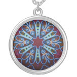 Heart Art Nouveau Geometric Necklace