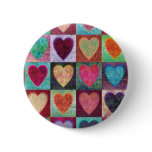 Heart Art Tiles Pins
