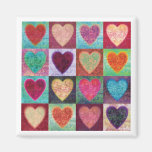 Heart Art Tiles Fridge Magnets