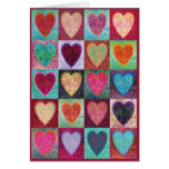 Heart Art Tiles Greeting Cards