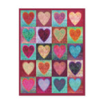 Heart Art Tiles Post Cards