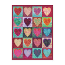 Heart Art Tiles postcards by LotusSoul Heart Art Tiles postcards