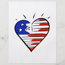 heart as flag american flyers