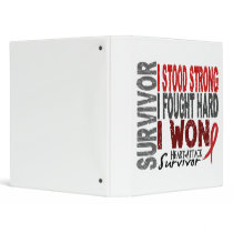 Heart Attack Survivor 4 Heart Disease Vinyl Binder