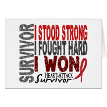 Heart Attack Survivor 4 Heart Disease Card