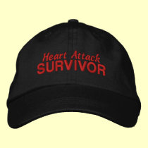 Heart Attack Survivor embroidered hats