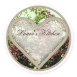 heart azaleas jar labels round sticker