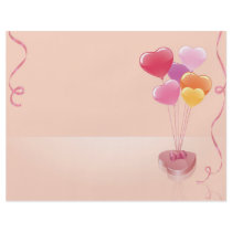 Heart balloons & chocolates flyer