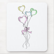 Heart Balloons mousepads