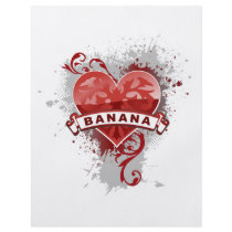 Heart Banana flyers by foodtshirts Heart Banana flyers
