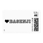 (heart) BASENJI Stamp
