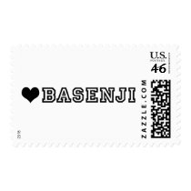 (heart) BASENJI Stamp