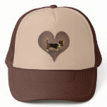 Heart Basset Hound Trucker Hat