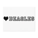(heart) BEAGLES Post Cards