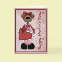 Heart Bear Mother´s Day cards