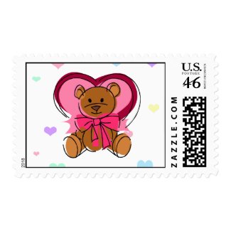 Heart Bear stamp