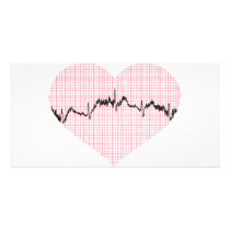 Heart Beat III Photo Card Template