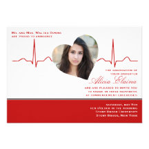 Heart Beat Photo Announcement/Invitation