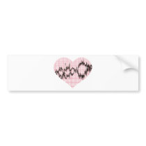 Heart Beat V bumper stickers