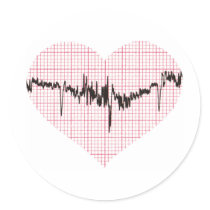 Heart Beat VI stickers by thedustyphoenix Heart Beat VI stickers