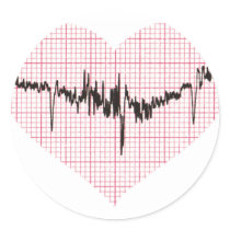 Heart Beat VI stickers by thedustyphoenix Heart Beat VI stickers