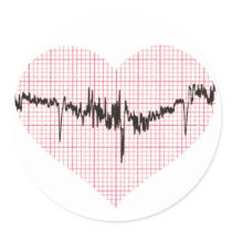 Heart Beat VI stickers by thedustyphoenix Heart Beat VI stickers