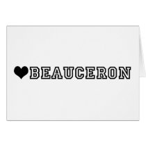 (heart) BEAUCERON Greeting Card
