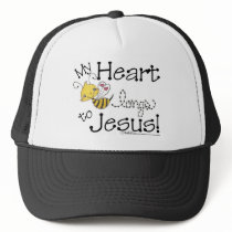 Heart Bee longs to Jesus Mesh Hat
