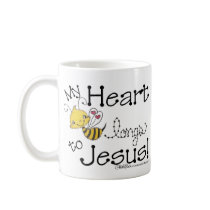 Heart Bee longs to Jesus Mugs