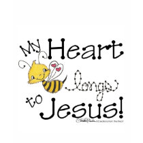 Heart Bee longs to Jesus t-shirts by creationhrt Heart Bee longs to Jesus t-shirts