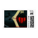"Heart Behind Bars" postage by mareen "Heart Behind Bars" postage