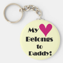 Heart Belongs to Daddy Tshirts and Gifts Keychains