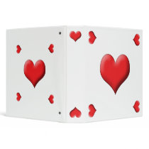 Heart 3 Ring Binders
