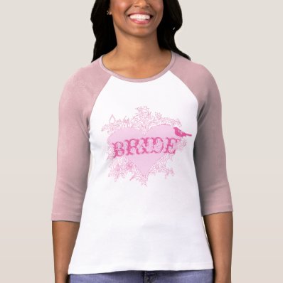 Heart & Bird Bride T-Shirt