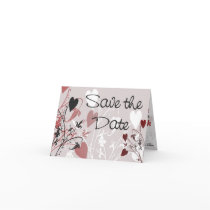 save the date, wedding, announcement, engagement, engaged, bride, groom, invitation, invite, romantic, romance, love, heart, hearts, flourish, design, floral, art, card, cards, weddings, engagements, Card with custom graphic design