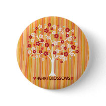 Heart Blossoms Design Botton buttons