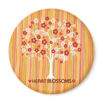 Heart Blossoms Design Magnet