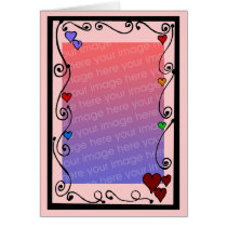 heart boarder template card