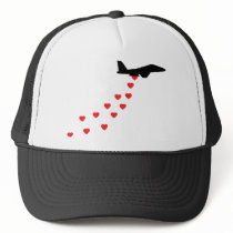 Heart bomber hats