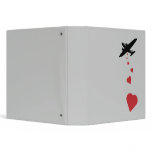 Heart Bomber - Make Love Not War 3 Ring Binders