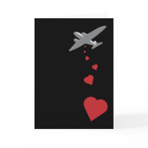 Heart Bomber - Make Love Not War Card
