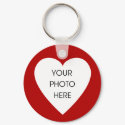 Heart Border Keychain Template - Red by scribbleprints Heart Border Keychain Template - Red