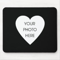 Heart Border Mousepad Template - Black