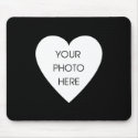 Heart Border Mousepad Template - Black by scribbleprints Heart Border Mousepad Template - Black