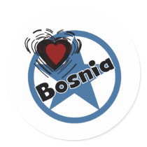 Heart Bosnia stickers