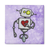 heart bot magnets by cfkaatje heart bot magnets