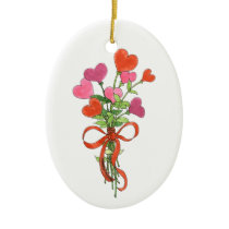 Heart Bouquet Keepsake Ornament