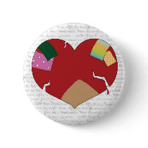 Heart Broken buttons by PhotoDivine Heart Broken buttons